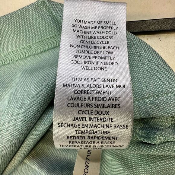 Travis Matthew Men's Striped Short Sleeve Golf Polo Shirt Mint Green Small - Picture 10 of 11